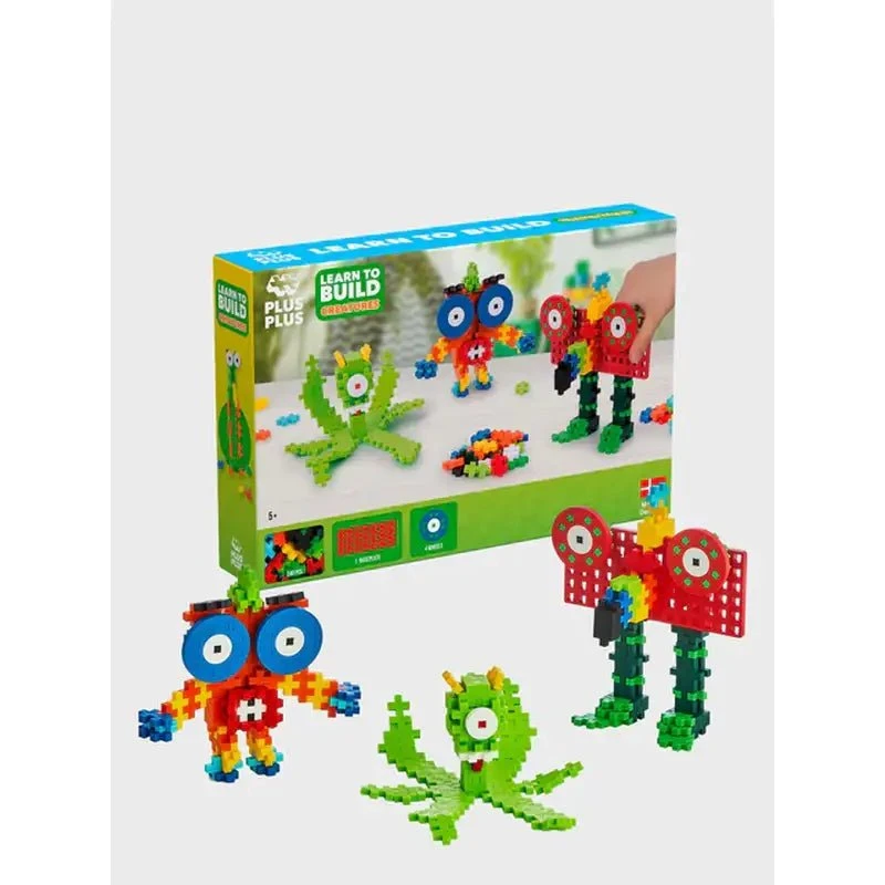 Plus-Plus Learn to Build Creatures – 240 stk. byggeklodser med byggeplade