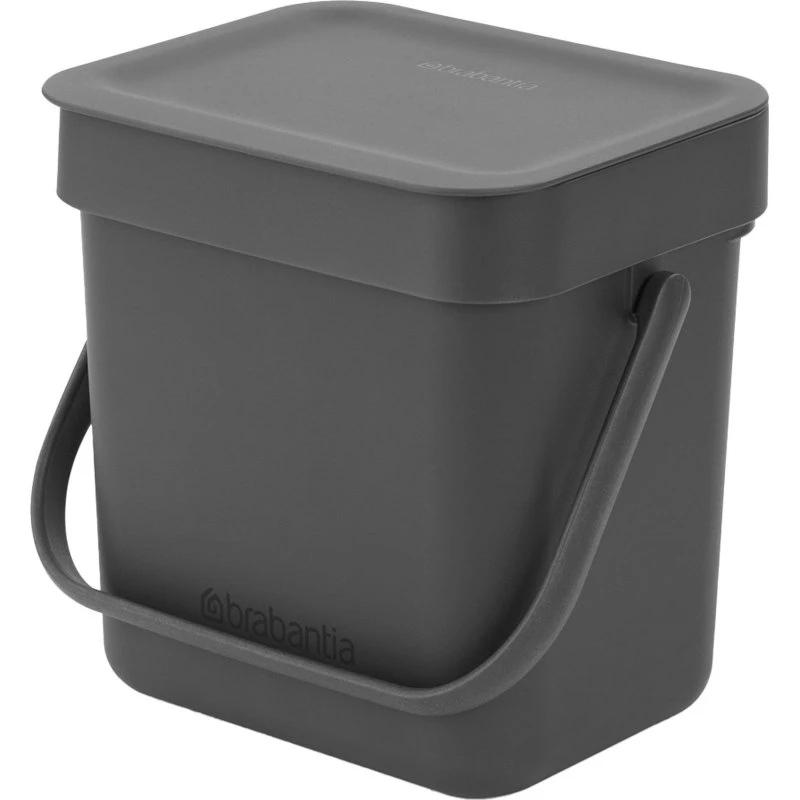 Brabantia Sort & Go Affaldsspand 3 L, Grå