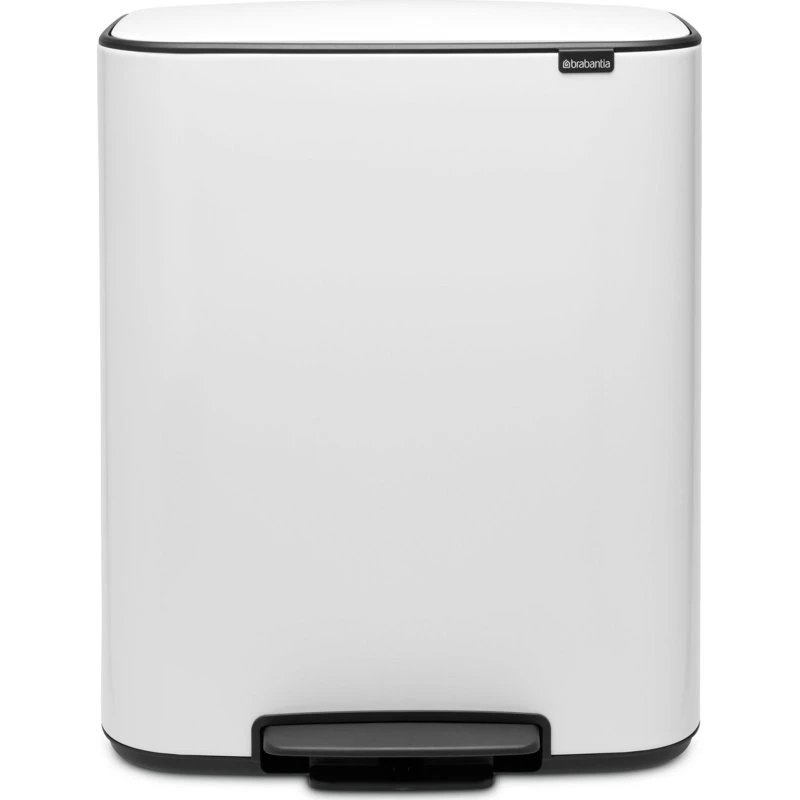 Brabantia Bo Pedalspand 2 x 30 L, Hvid