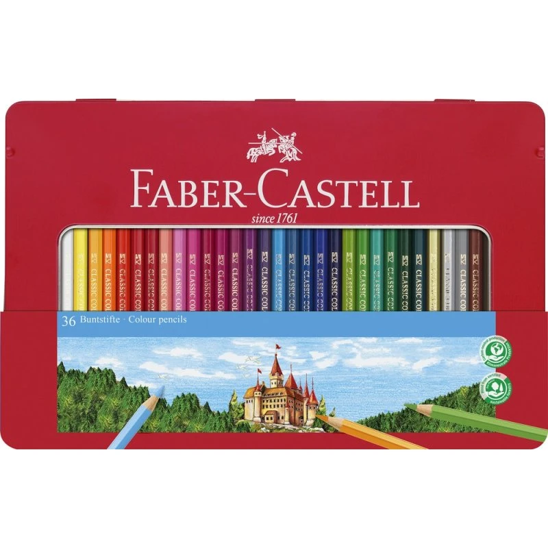 Faber-Castell Farveblyant 36stk i Tinæske