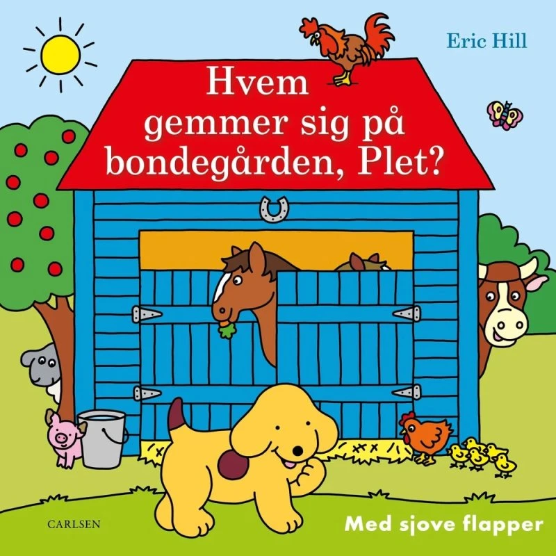 Plet: Hvem gemmer sig på bondegården? – Papbog med dobbeltflapper