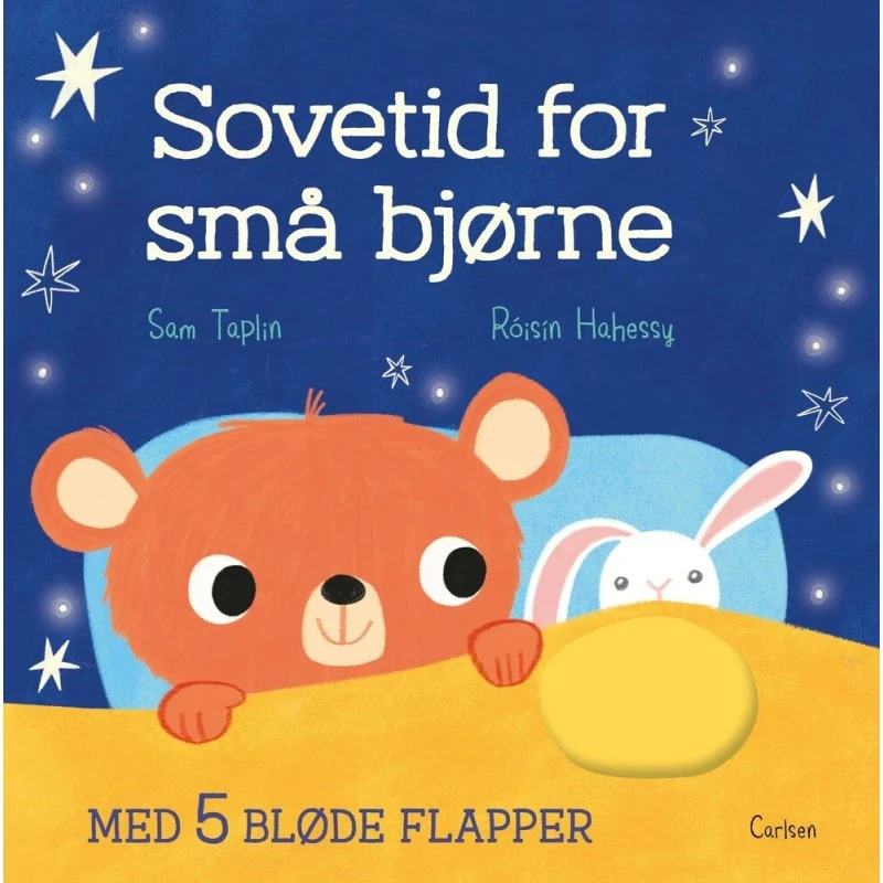 Sovetid for små bjørne – Sød papbog med flapper for 12 måneder+