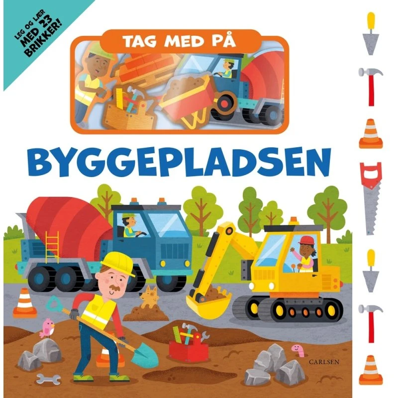 Tag med på byggepladsen – Leg og læring med brikker og bog