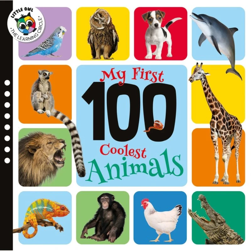 My First 100 Coolest Animals – Træpuslespil med knopper