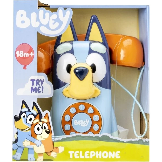Bluey Telefon – Børnetelefon med Bluey-tema og hjul