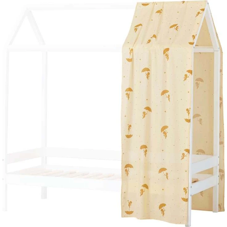 Hoppekids Ole Lukoie Forhæng til Husseng 70x160 cm - Gul