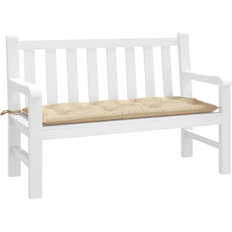 vidaXL Hynde til Havebænk 120x50x7 cm Oxfordstof Beige
