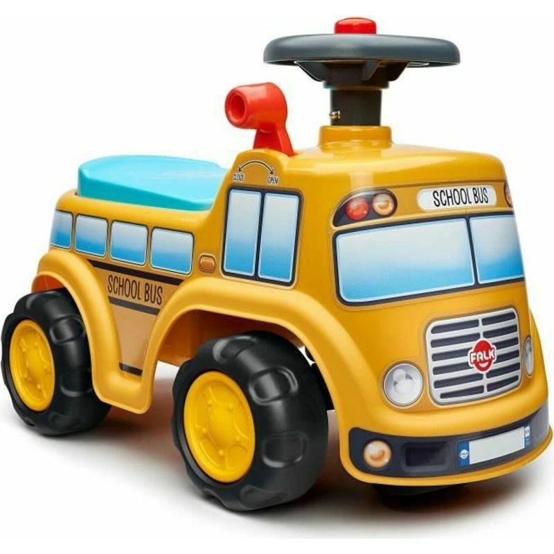 Falk School Bus Carrier Gul, Løbecykel for Børn fra 12 Måneder