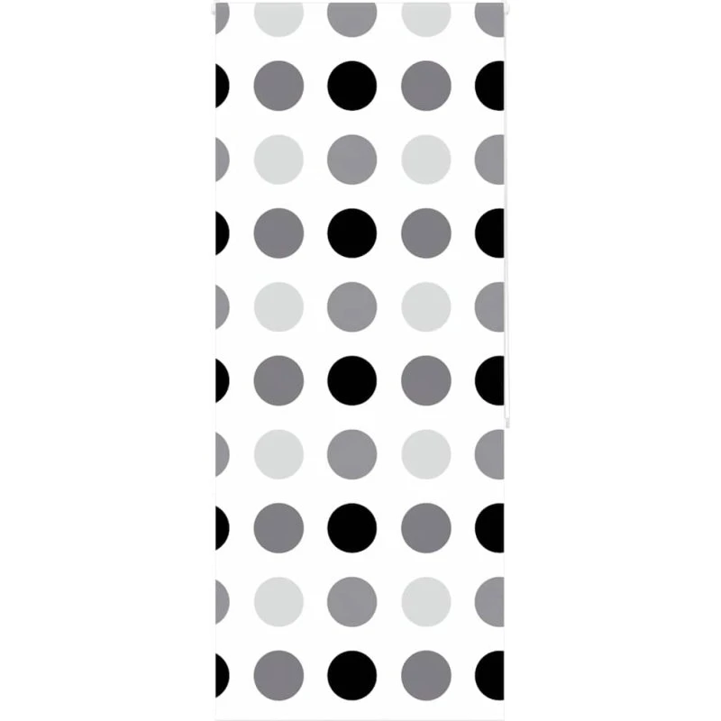 vidaXL Bruserullegardin 90x240 cm, stofbredde 86 cm