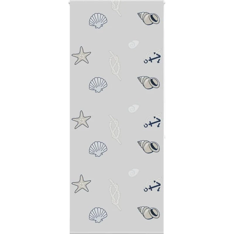 vidaXL Bruserullegardin 110x240 cm, stofbredde 106 cm