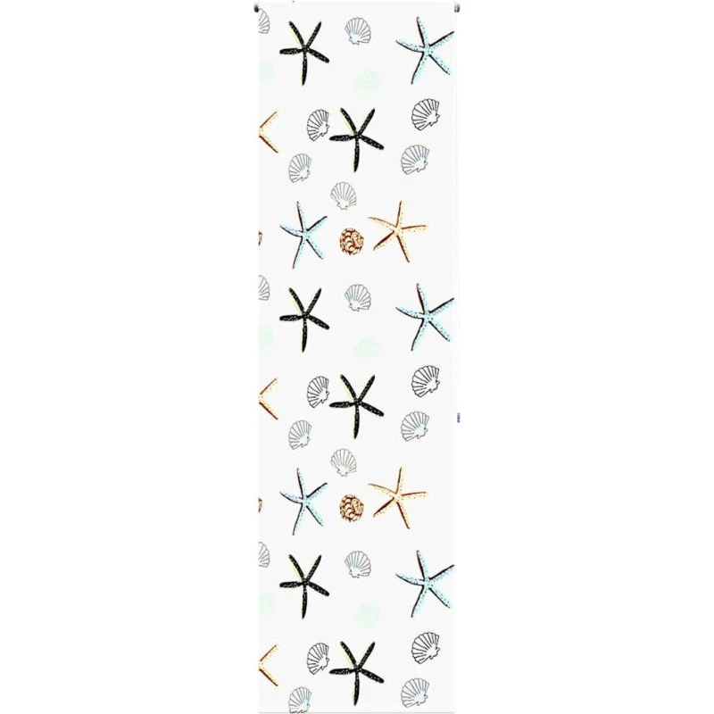vidaXL Bruserullegardin 80x240 cm, stofbredde 76 cm, skaldyr