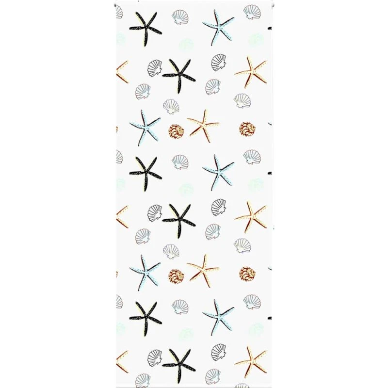vidaXL Bruserullegardin 110x240 cm, Skaldyr, 106 cm stofbredde