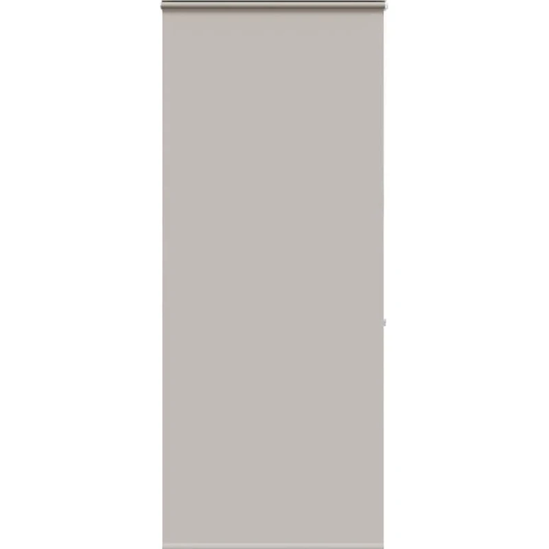 vidaXL Bruserullegardin 110x240 cm, stofbredde 106 cm, lysegrå, med kassette