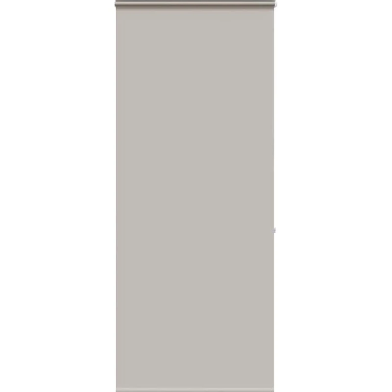 vidaXL Bruserullegardin 100x240 cm, stofbredde 96 cm, lysegrå, med kassette