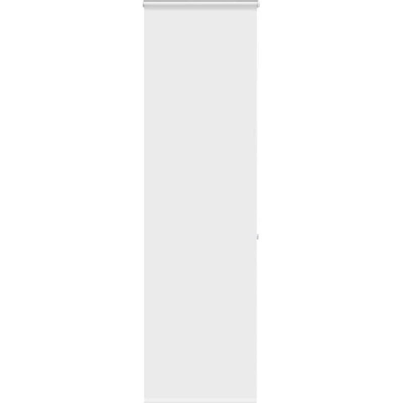 vidaXL Bruserullegardin 70x240 cm, hvid, med kassette, stofbredde 66 cm