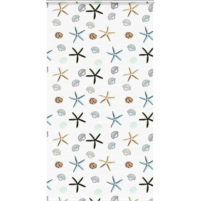 vidaXL Bruserullegardin 120x240 cm, stofbredde 116 cm, skaldyr