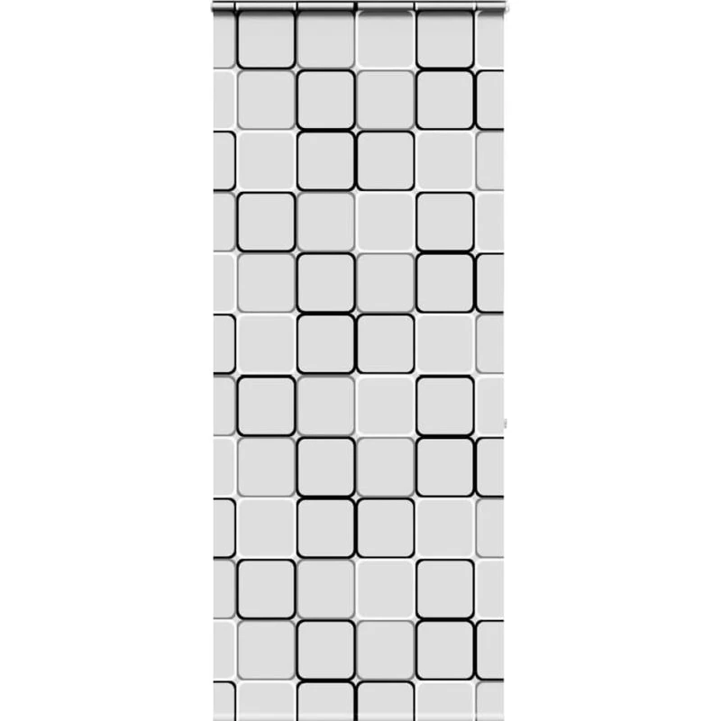 vidaXL Bruserullegardin 110x240 cm, stofbredde 106 cm, med kassette