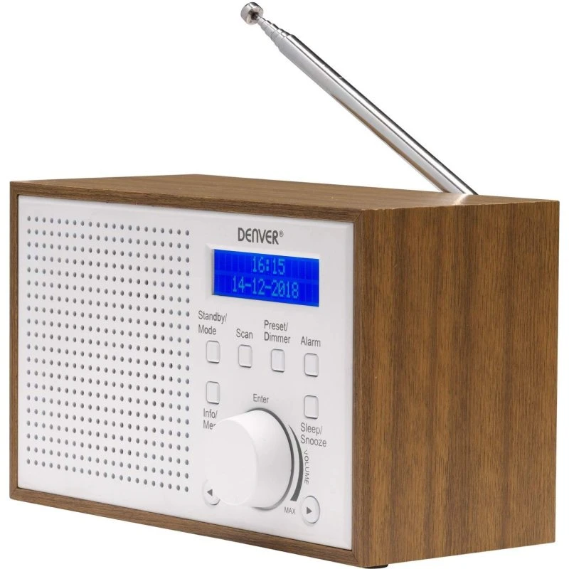 DENVER DAB-46 DAB+/FM Radio, Hvid