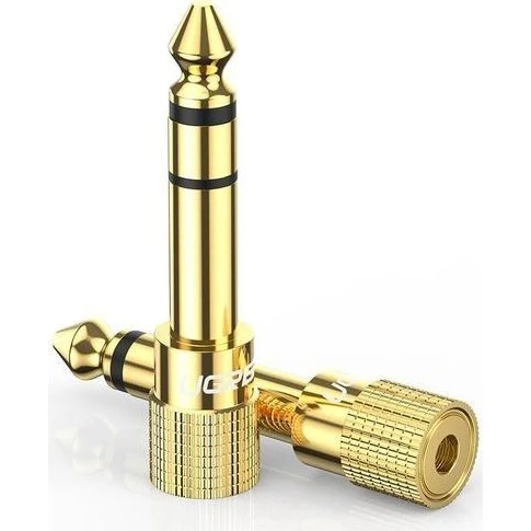 UGREEN 6,35 mm han til 3,5 mm hun adapter, guld