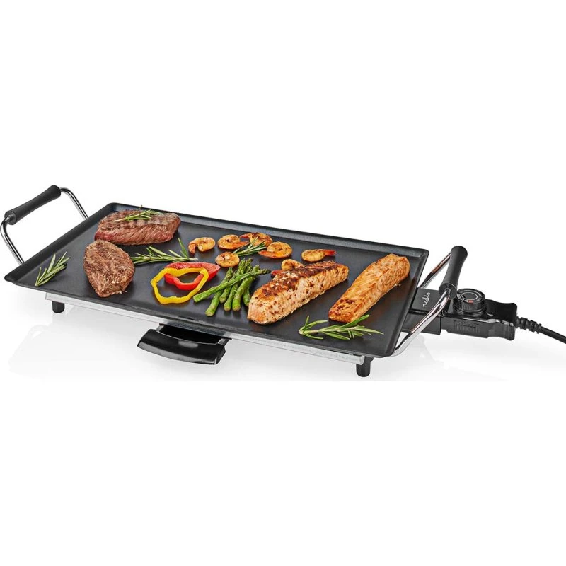 Nedis Teppanyaki Bordgrill 47,5 x 26,5 cm, 5 varmeindstillinger, sort
