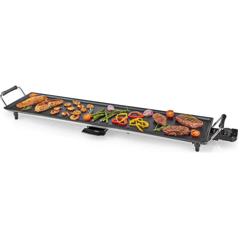Nedis Teppanyaki Bordgrill 90 x 23 cm, 5 varmeindstillinger, sort