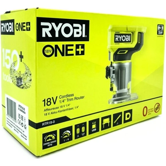 Ryobi RTR18-0 ONE+ 18V Overfræser Solo