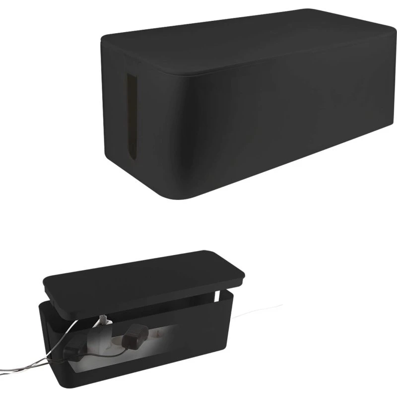 LogiLink Kabelboks L Sort, 407x157x133 mm