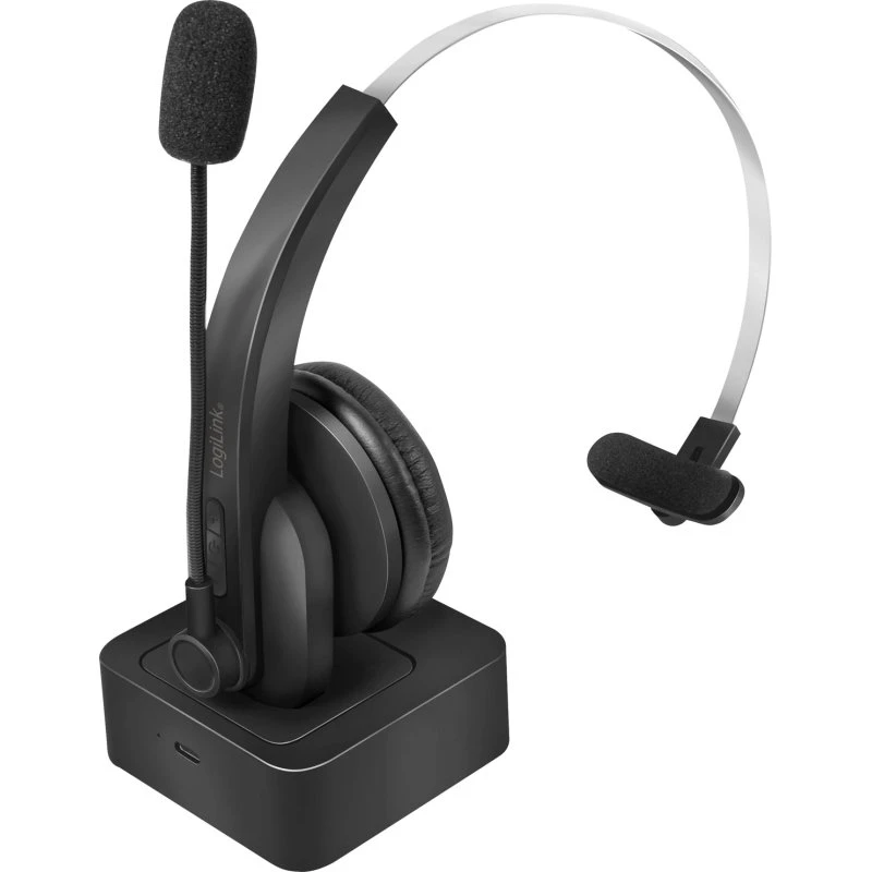 LogiLink Bluetooth Mono Headset med Ladestander