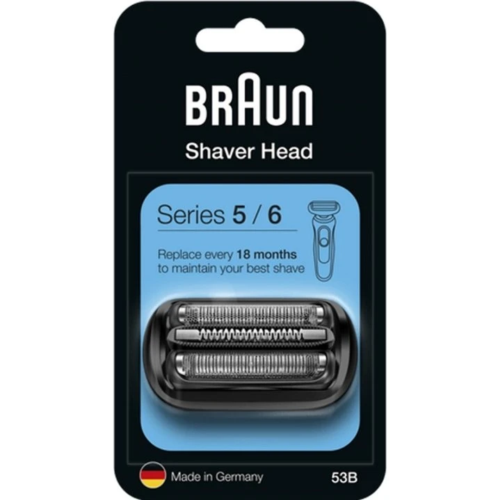 Braun Skærhuvud 53B Sort/Sølv