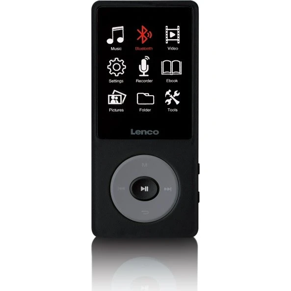 Lenco XEMIO-860BK MP3/MP4-afspiller med Bluetooth 5.3, 8 GB, sort