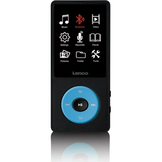 Lenco XEMIO-860BU MP3/MP4-afspiller med Bluetooth 5.3, 8 GB, blå