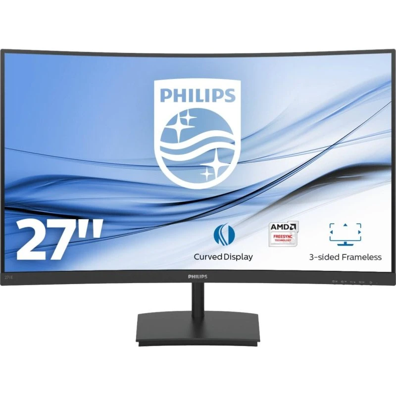 Philips 271E1SCA 27" buet Full HD VA-skærm, sort
