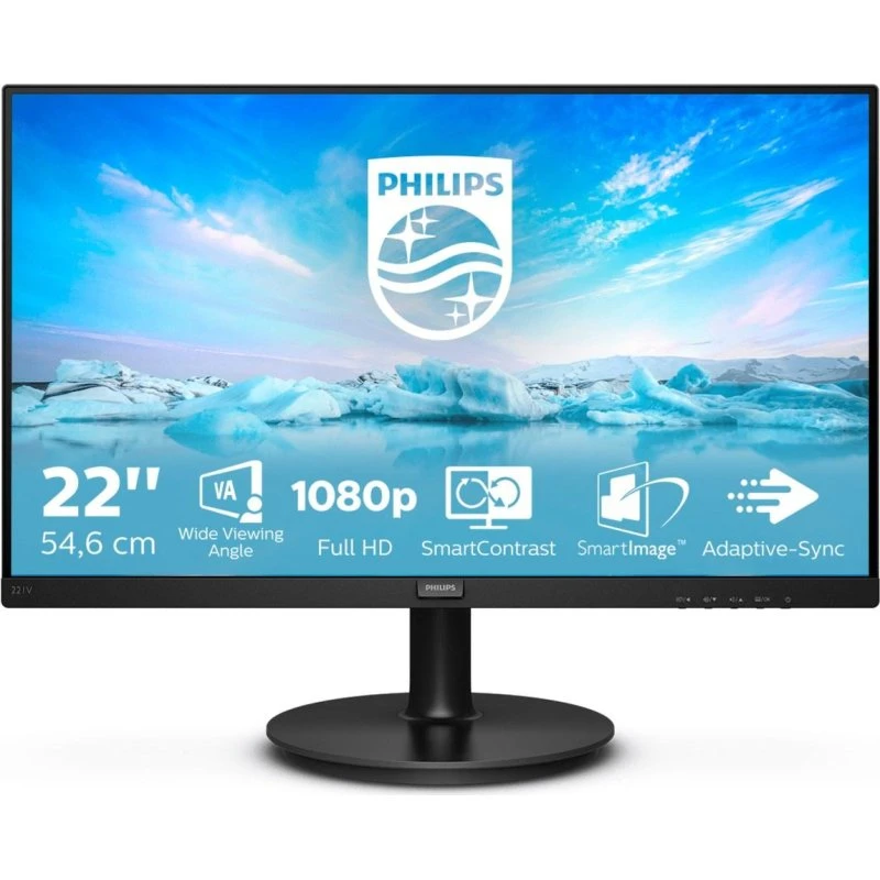 Philips V-line 221V8A 22" Full HD 1080p VA 75Hz sort