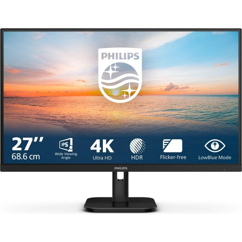 Philips 27E1N1800A 27" 4K UHD IPS-skærm, HDR10+, sort