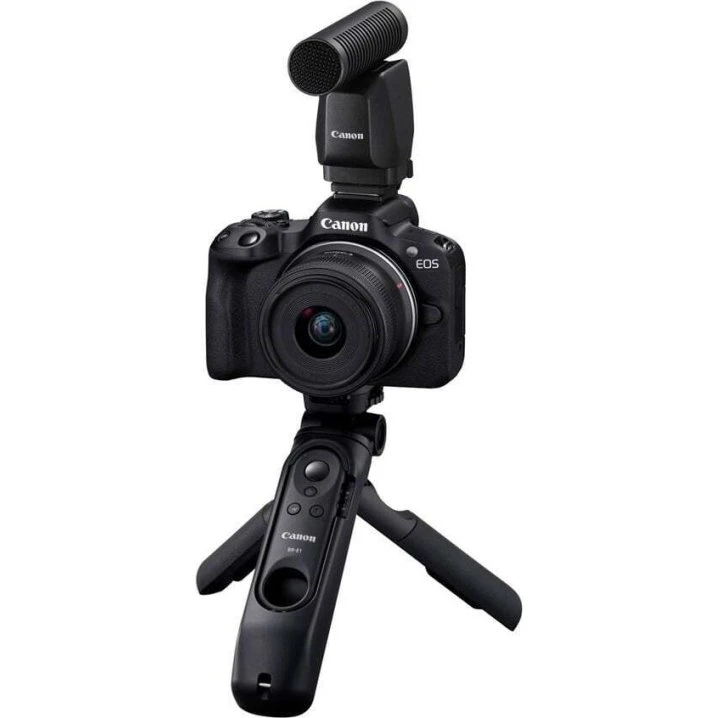 Canon EOS R50 + RF-S 18-45mm Vlogger Kit - Sort