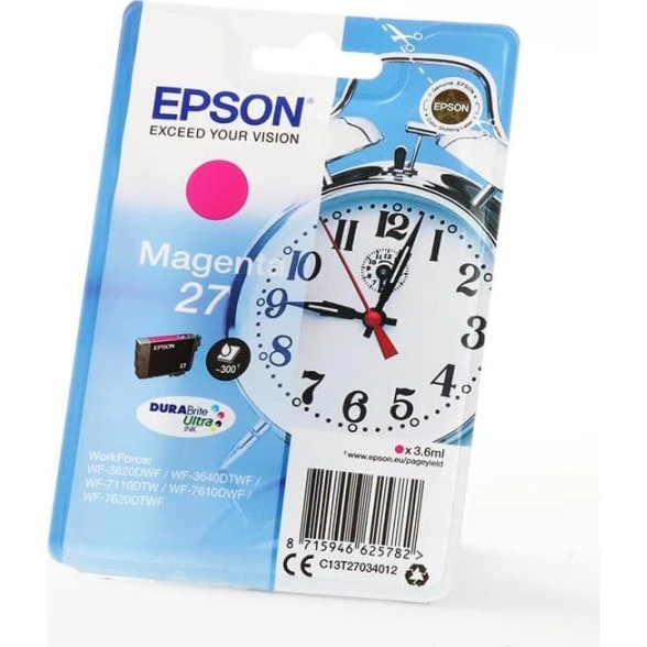 Epson 27 Magenta Blækpatron C13T27034012 – 300 sider