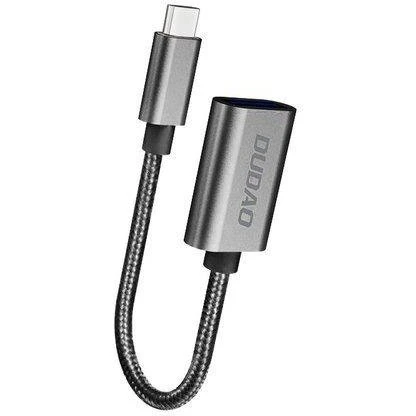 Dudao L15T USB-C til USB-A adapter, sølv