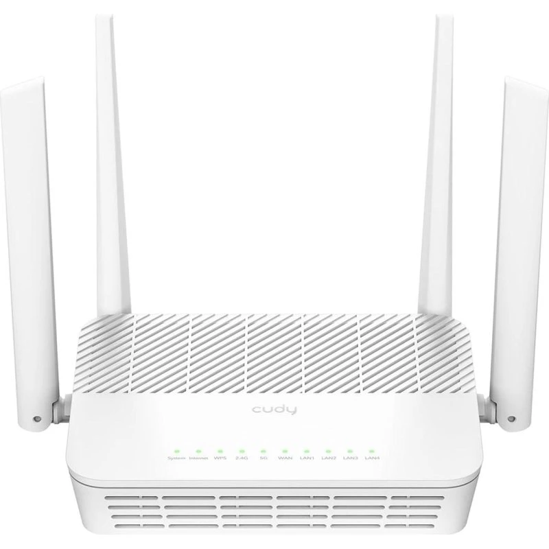 Cudy WR3000S WiFi 6 Dualband Router 4-port Gigabit, vægmonterbar