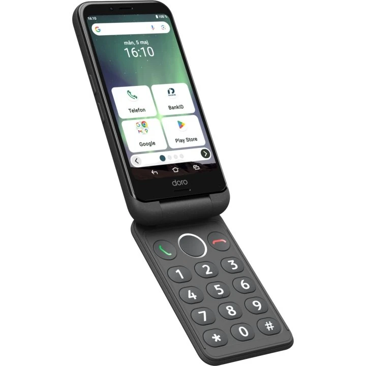 Doro Smartphone 4G Aurora A21 Grafit-grå