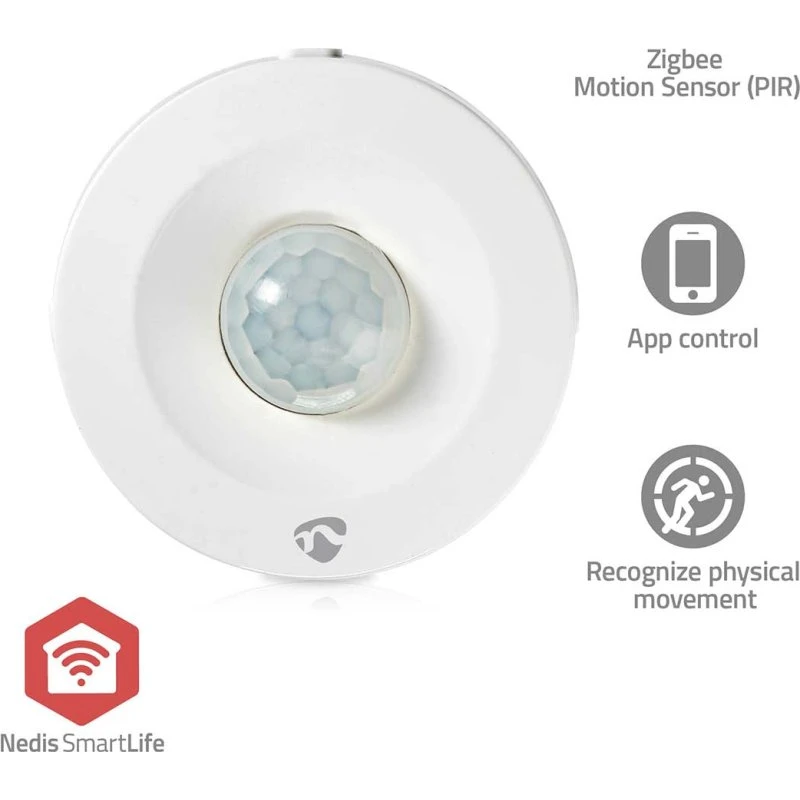 NEDIS SmartLife Bevægelses Sensor | Zigbee 3.0 | 5 m | 120° | Hvid