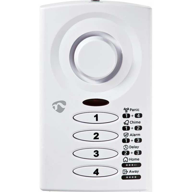 Nedis ALRMD30WT Dør- og Vinduesalarm | Hvid | 85 dB | Batteridrift