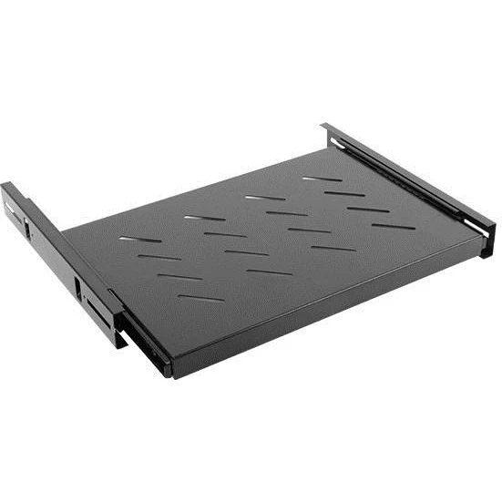 Lanberg 1U justerbar rackhylde 19" sort