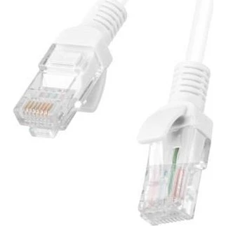 Lanberg Cat.6 U/UTP 1,5 m hvid (10 pak)