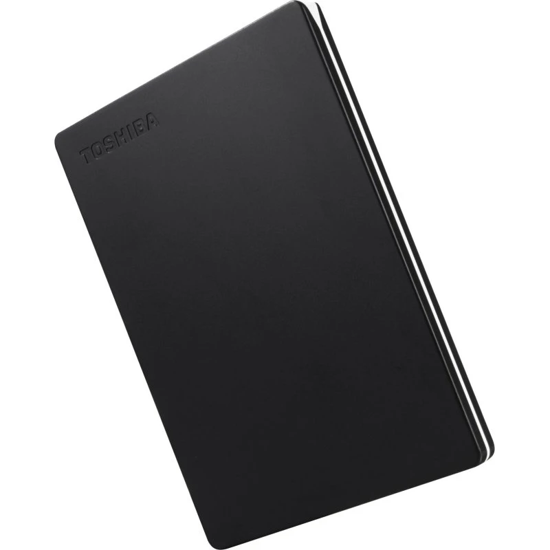 Toshiba Canvio Slim 2TB Ekstern Harddisk 2.5" USB 3.2 Gen 1 Sort