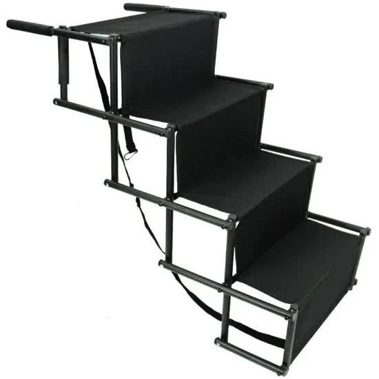 Nordic Paws Folbar Hundetrappe - Sort