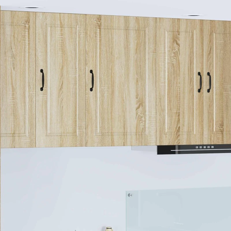 vidaXL Panel til opvaskemaskine med hylde, Sonoma, 50 x 31 x 80 cm