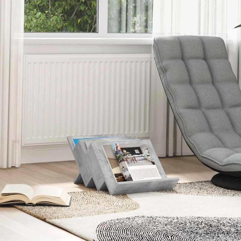 vidaXL Magasin Rack Beton Grå 53 x 40 x 28,5 cm Konstrueret Træ