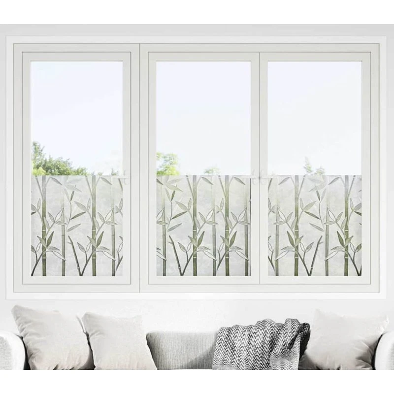 vidaXL Statisk Vinduesfilm Bambusmønster 45 x 500 cm PVC