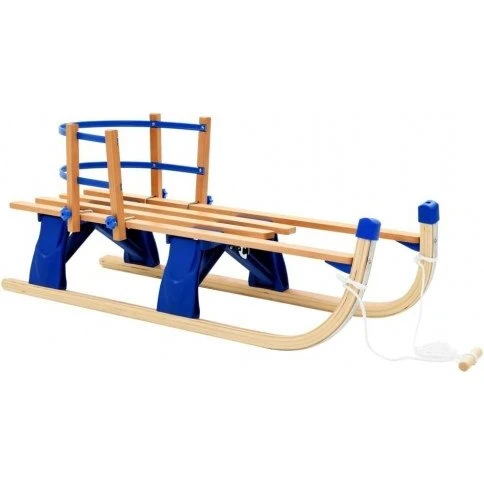 Classic 119 cm foldbar kælk med ryglæn, træ