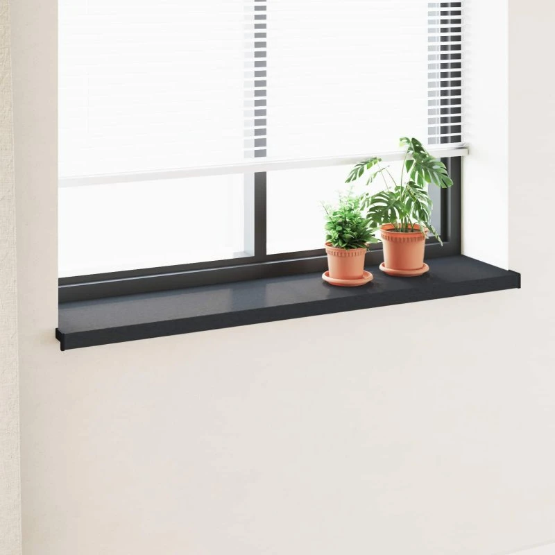 vidaXL Vindueskarm Antracit 160x35x4,5 cm med Træstruktur